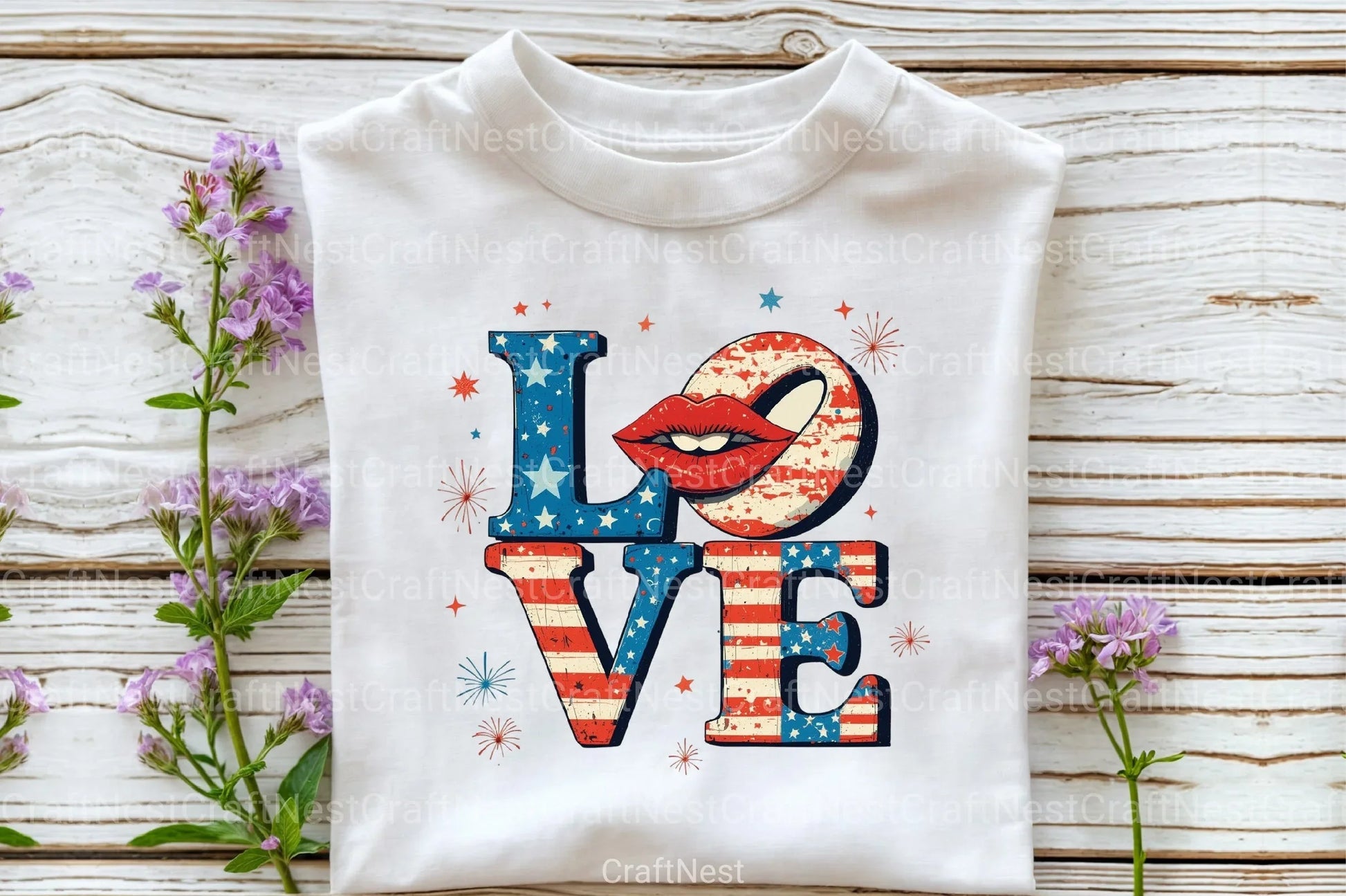 4th of July Love Clipart Bundle 1 - CraftNest - Digital Crafting and Art