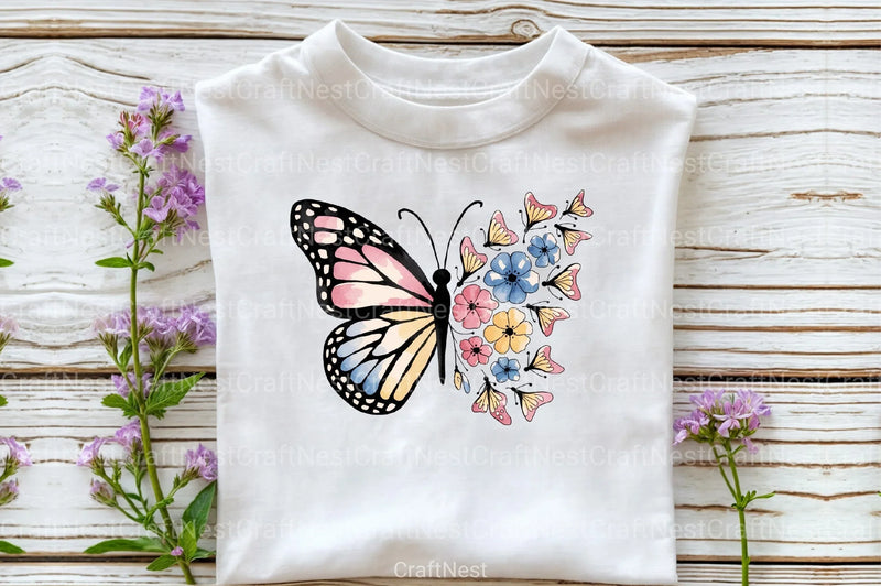 Cute Butterfly Clipart Bundle 79 - CraftNest - Digital Crafting and Art