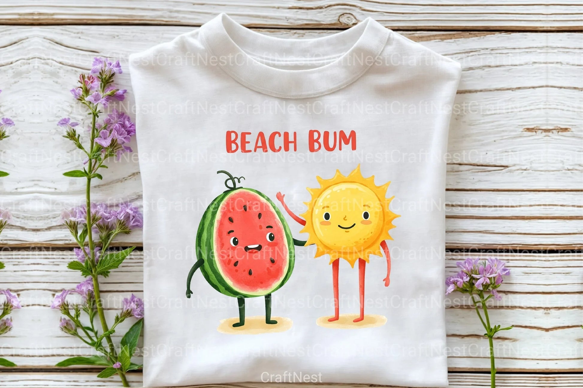 Beach Bum Clipart Bundle - CraftNest - Digital Crafting and Art