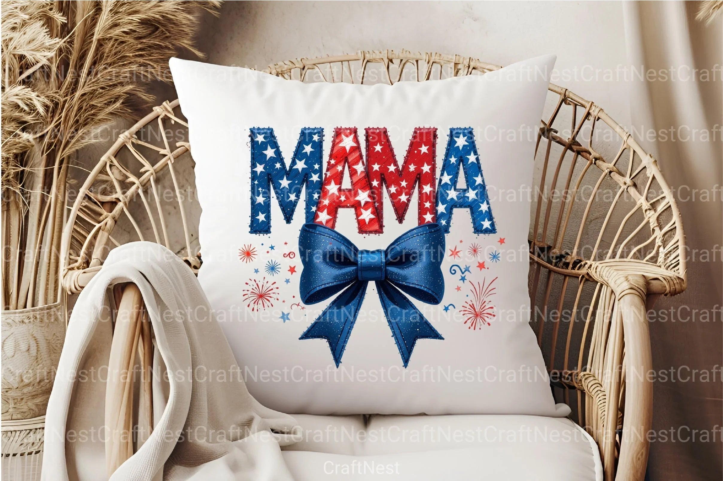 4th of July Mama Clipart Bundle 1 - CraftNest - Digital Crafting and Art