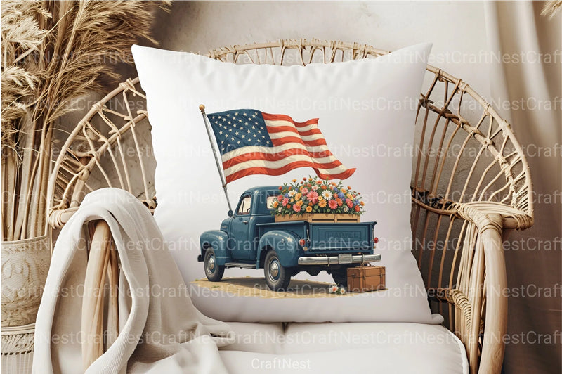 4th of July Car Clipart Bundle - CraftNest - Digital Crafting and Art