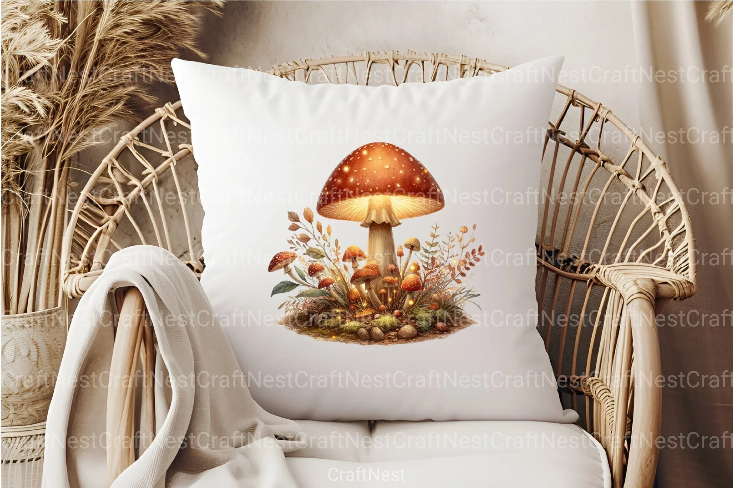 Magical Mushroom Car Sticker Clipart Bundle - CraftNest - Digital Crafting and Art