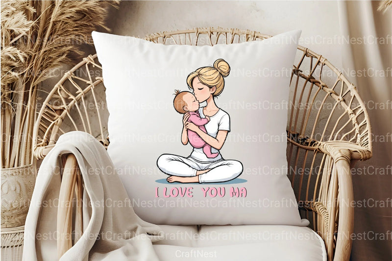 I Love You Ma Clipart Bundle - CraftNest - Digital Crafting and Art