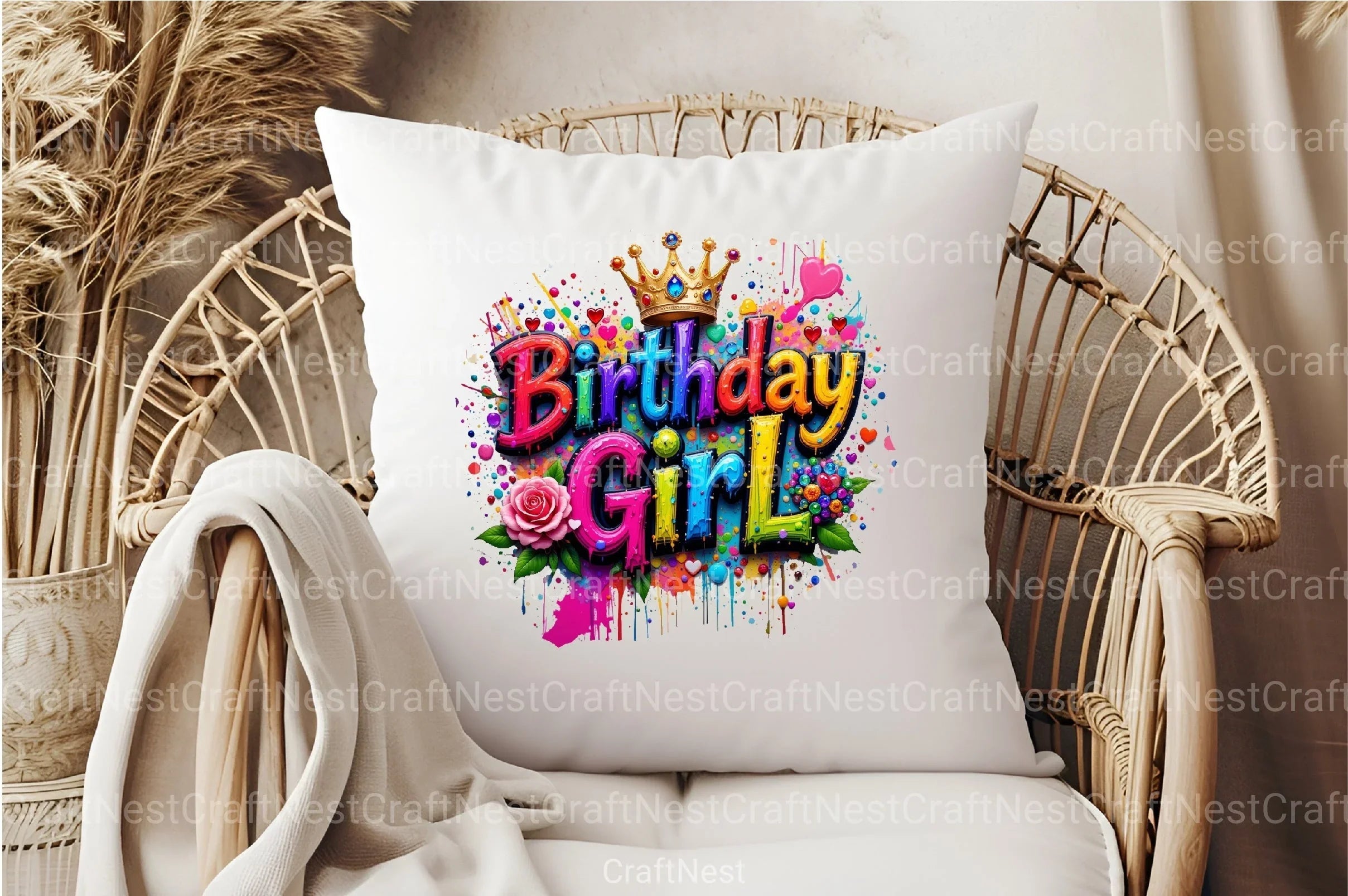 Birthday Girl Clipart Bundle 4 - CraftNest - Digital Crafting and Art