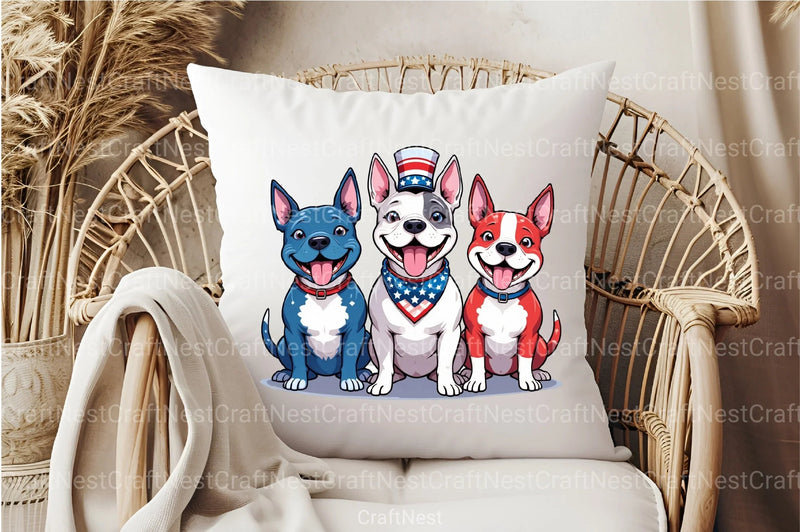 4th of July Dog Clipart Bundle 2 - CraftNest - Digital Crafting and Art