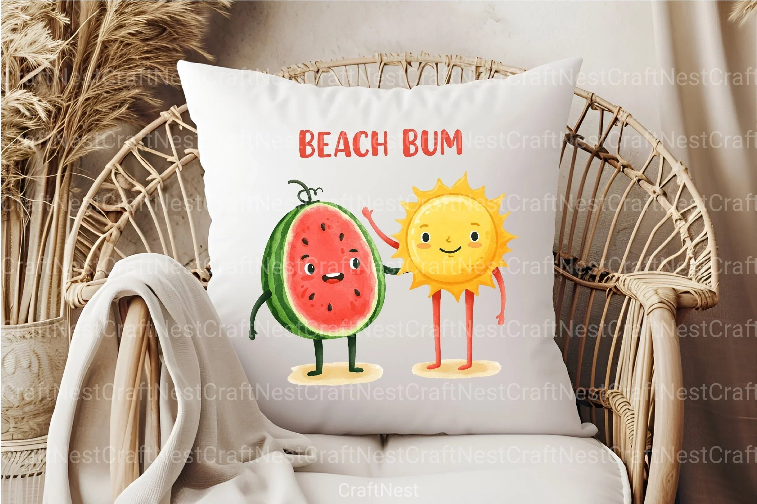 Beach Bum Clipart Bundle - CraftNest - Digital Crafting and Art