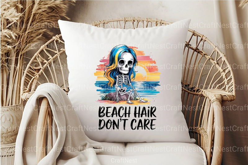 Beach Hair Don't Care Clipart Bundle 3 - CraftNest - Digital Crafting and Art