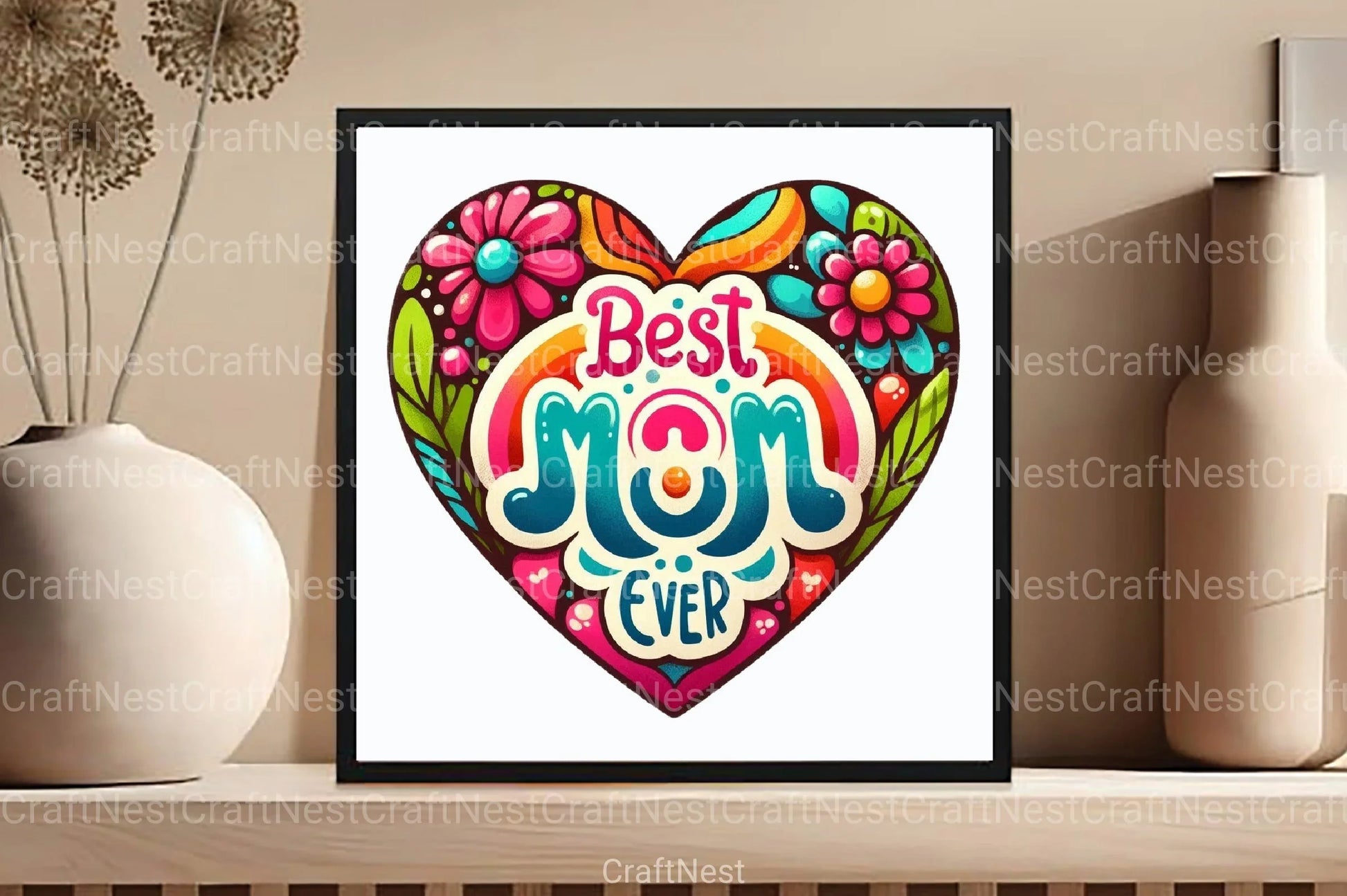 Best Mom Ever Clipart Bundle 1 - CraftNest - Digital Crafting and Art