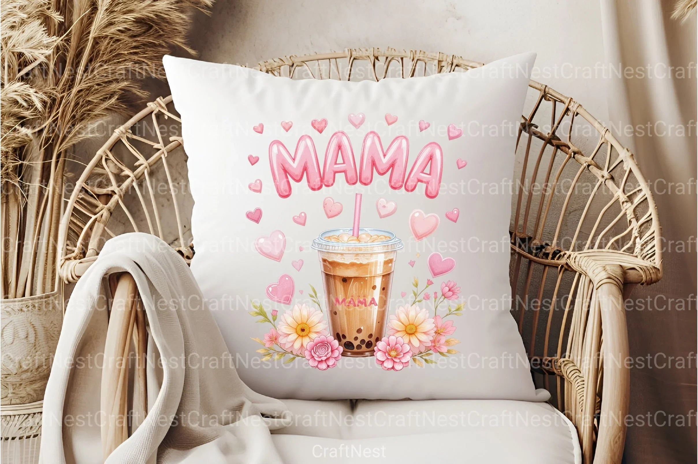 Iced Coffee Mama Gifts Clipart Bundle - CraftNest - Digital Crafting and Art