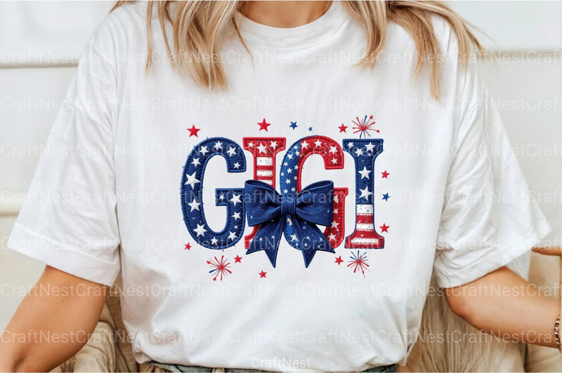 4th of July Gigi Clipart Bundle - CraftNest - Digital Crafting and Art