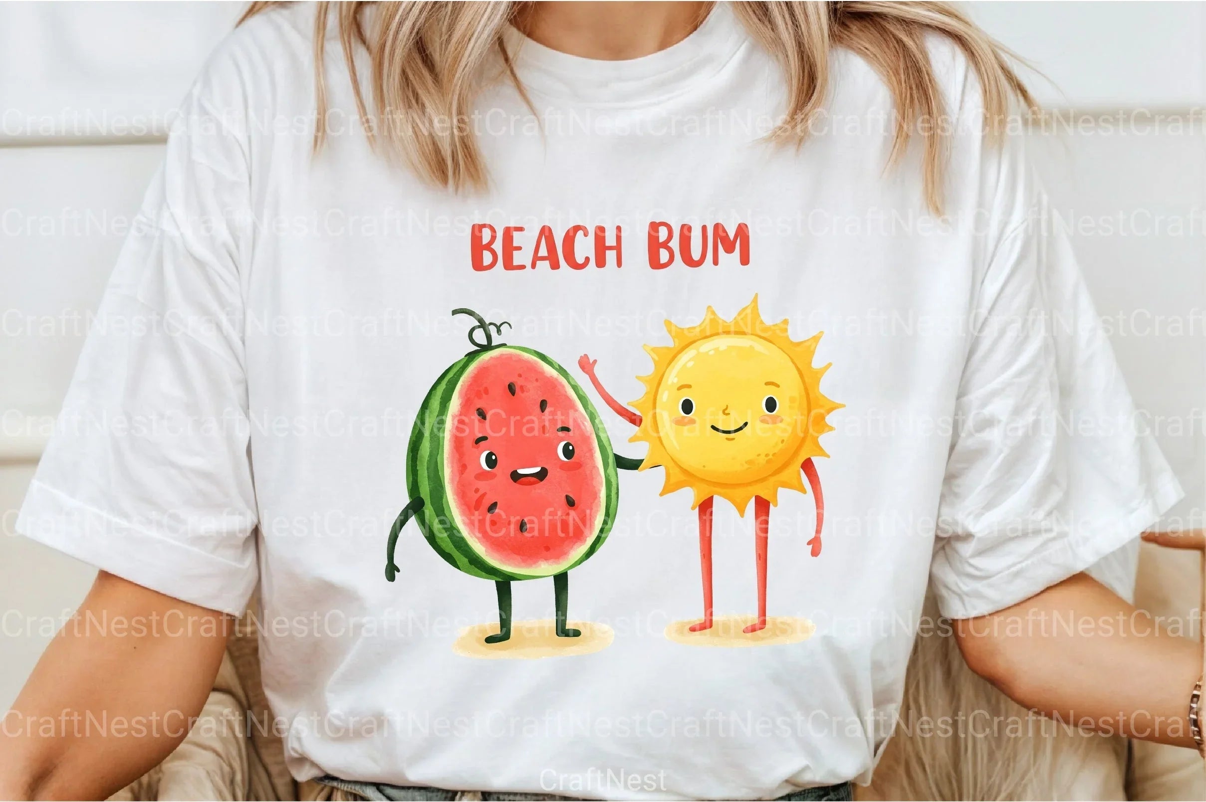 Beach Bum Clipart Bundle - CraftNest - Digital Crafting and Art