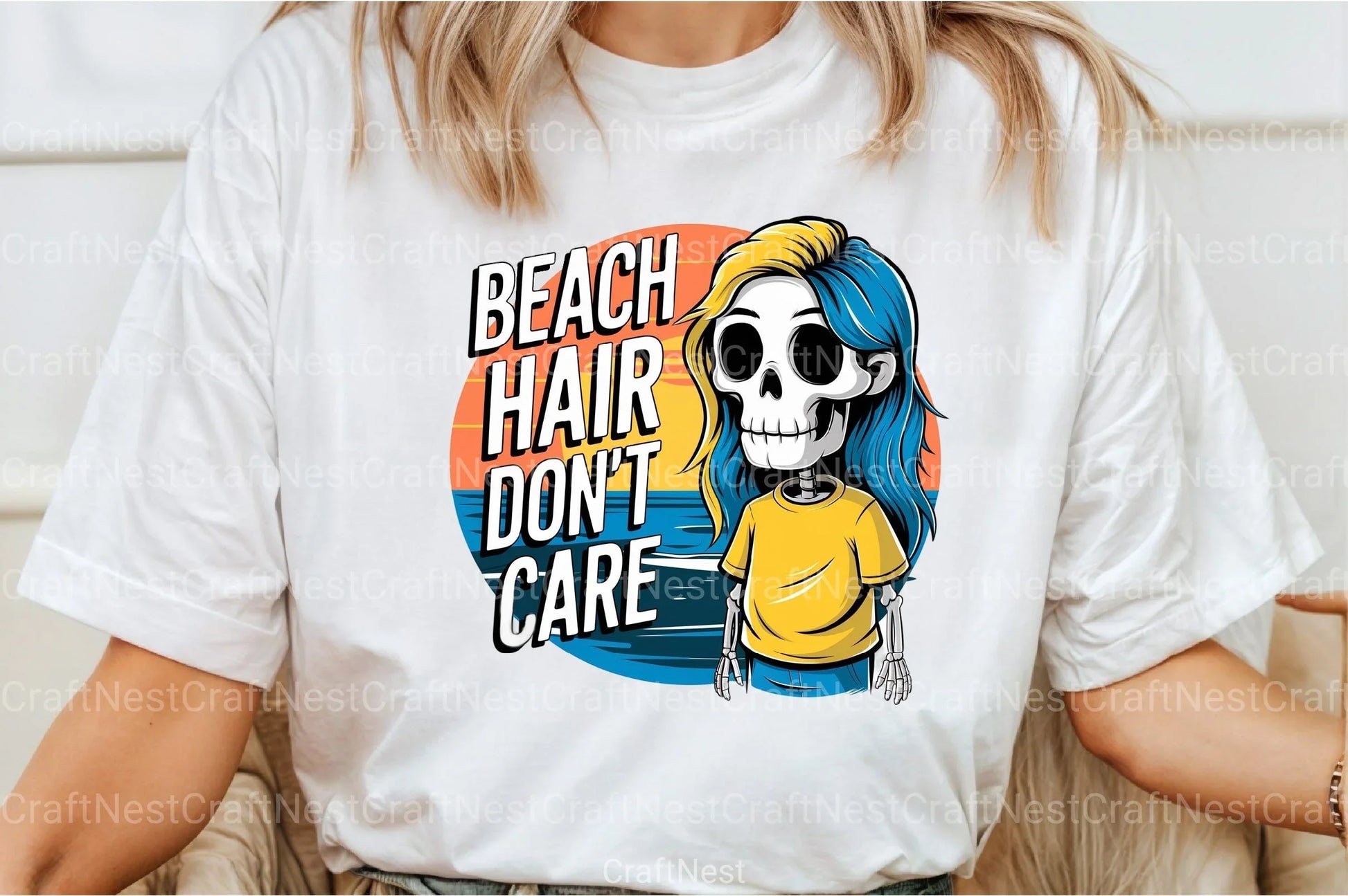 Beach Hair Don't Care Clipart Bundle 1 - CraftNest - Digital Crafting and Art