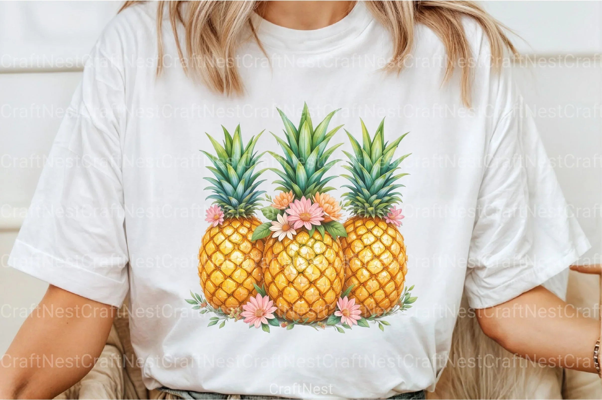 Summer Pineapple Clipart Bundle 99 - CraftNest - Digital Crafting and Art