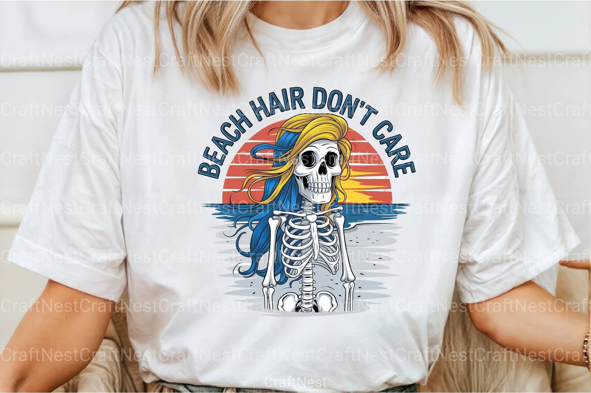 Beach Hair Don't Care Clipart Bundle 2 - CraftNest - Digital Crafting and Art