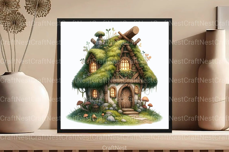 Fairy House Clipart Bundle 1 - CraftNest - Digital Crafting and Art