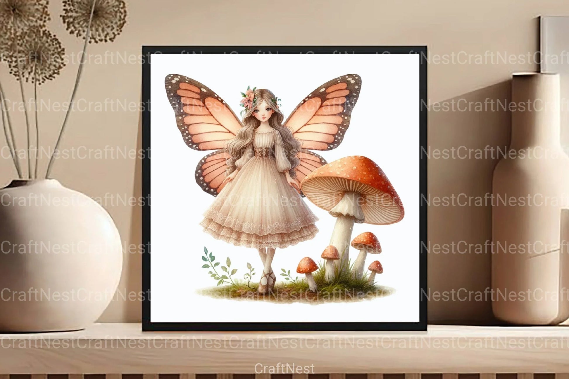 Fairy Garden Clipart Bundle 99 - CraftNest - Digital Crafting and Art