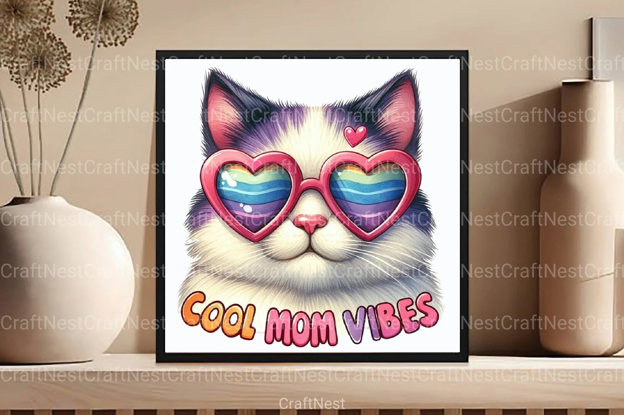 Cool Mom Vibes Clipart Bundle 1 - CraftNest - Digital Crafting and Art