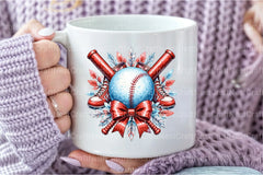 Baseball Clipart Bundle with Black Bow - CraftNest - Digital Crafting and Art