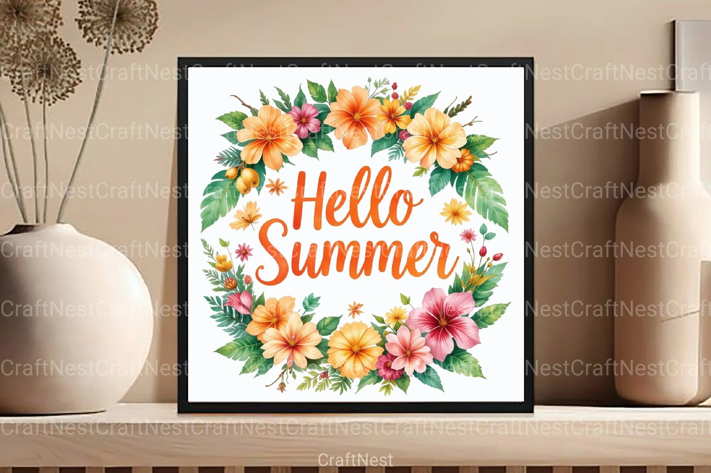 Hello Summer Clipart Bundle 8 - CraftNest - Digital Crafting and Art