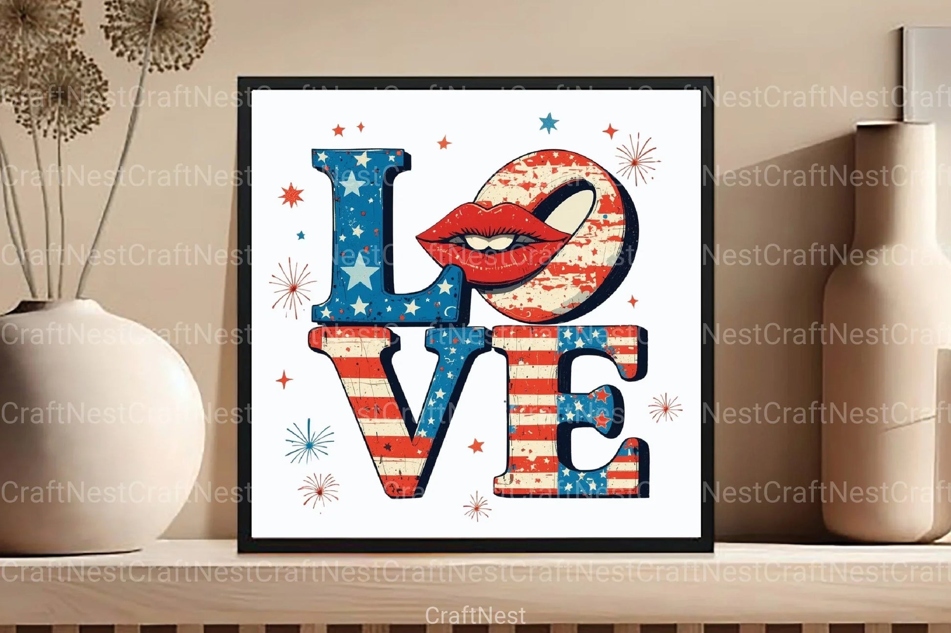 4th of July Love Clipart Bundle 1 - CraftNest - Digital Crafting and Art