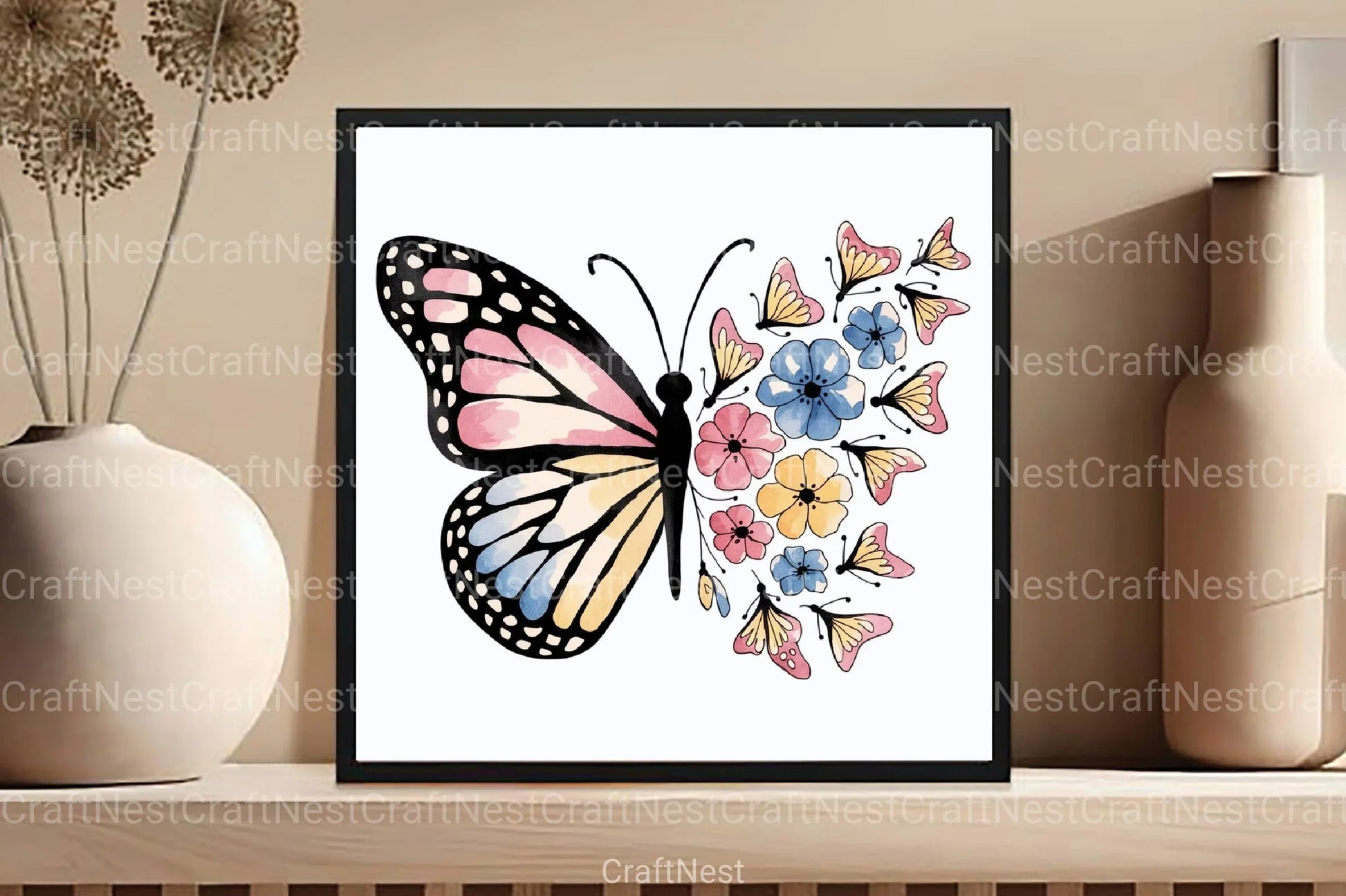 Cute Butterfly Clipart Bundle 79 - CraftNest - Digital Crafting and Art