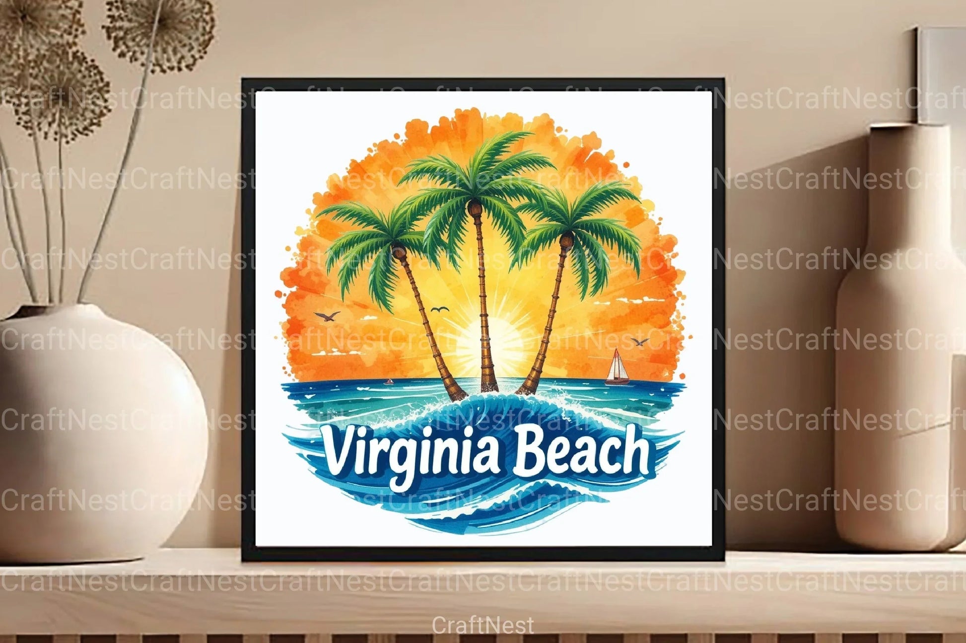 Virginia Beach Clipart Bundle 2 - CraftNest - Digital Crafting and Art
