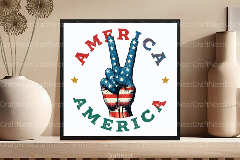America Clipart Bundle for Creative Projects - CraftNest - Digital Crafting and Art