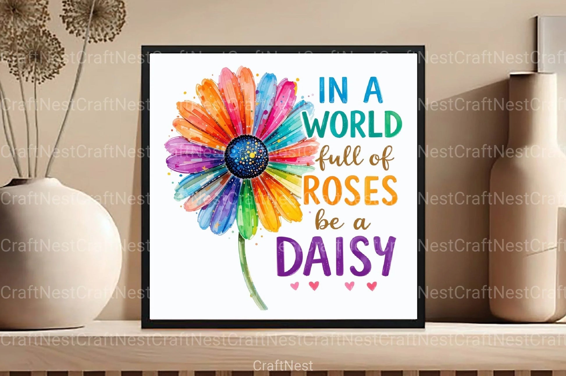 Be a Daisy in a World of Roses Clipart Bundle - CraftNest - Digital Crafting and Art