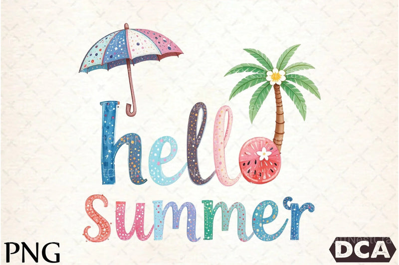 Hello Summer Clipart Bundle 6 - CraftNest - Digital Crafting and Art