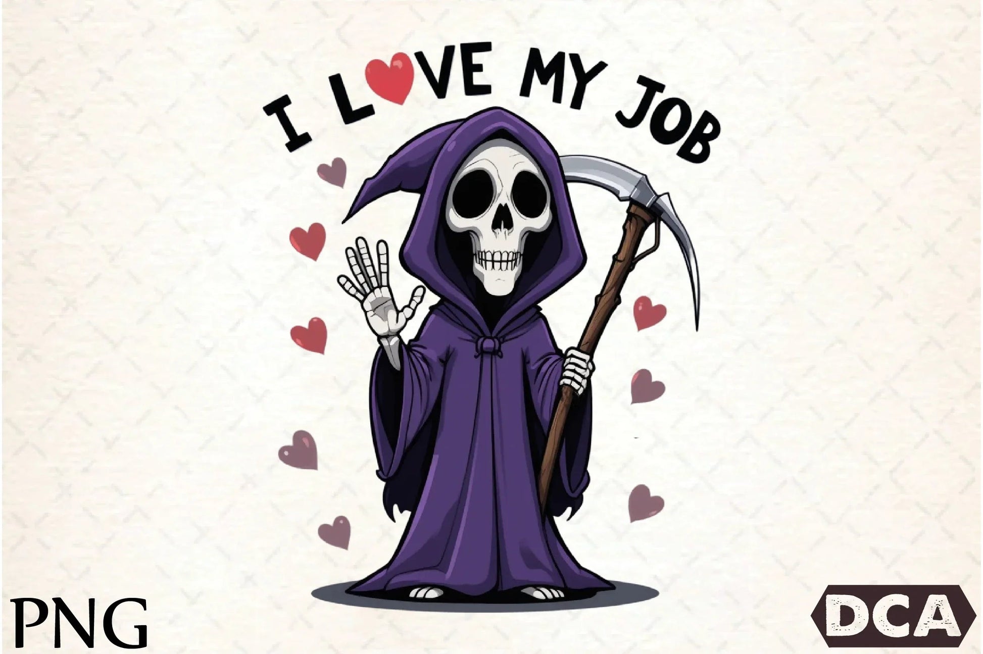 I Love My Job: Reaper Cartoon Clipart Bundle - CraftNest - Digital Crafting and Art