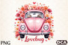 Love Bug Floral Car Clipart Bundle