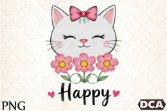 Cat Happy Clipart Bundle - CraftNest - Digital Crafting and Art