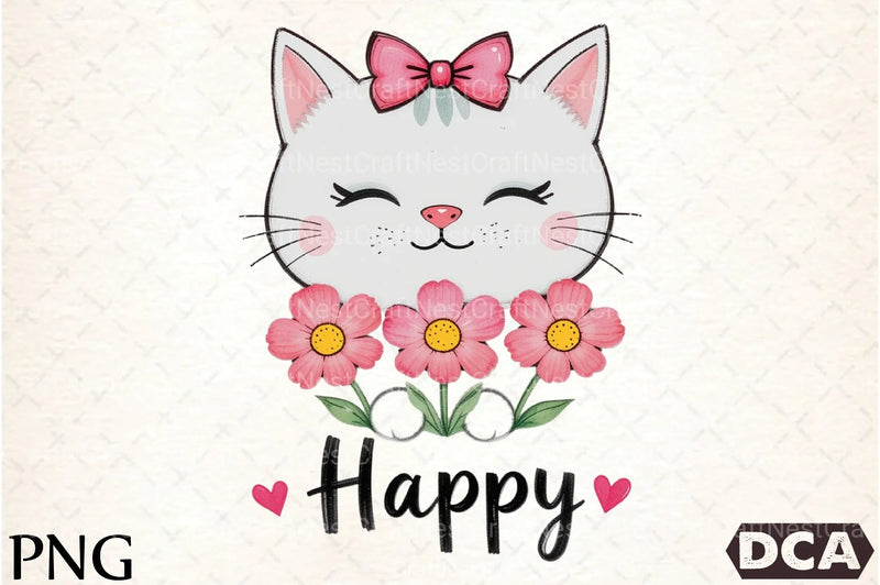 Cat Happy Clipart Bundle - CraftNest - Digital Crafting and Art