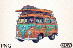 Happy Summer Van Clipart Bundle - CraftNest - Digital Crafting and Art