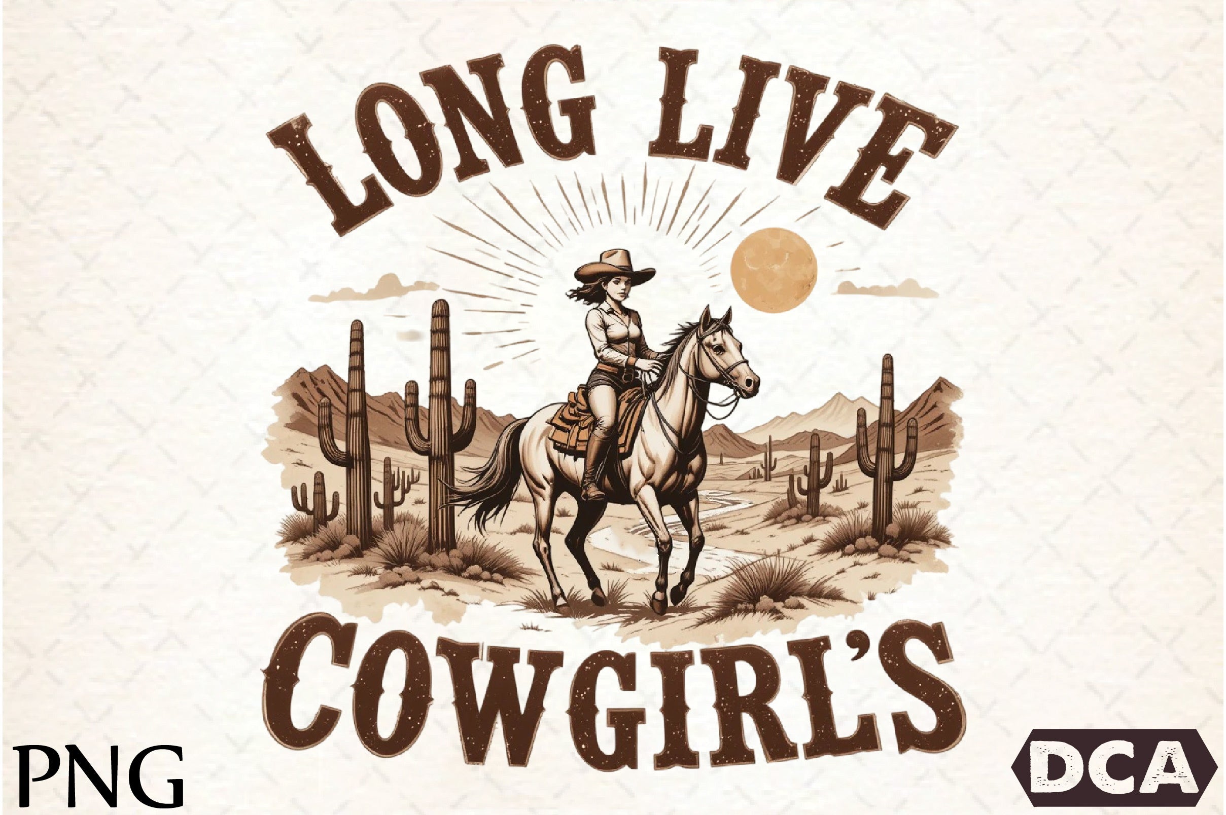 Retro Cowgirls Vintage Clipart Bundle