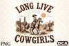 Retro Cowgirls Vintage Clipart Bundle