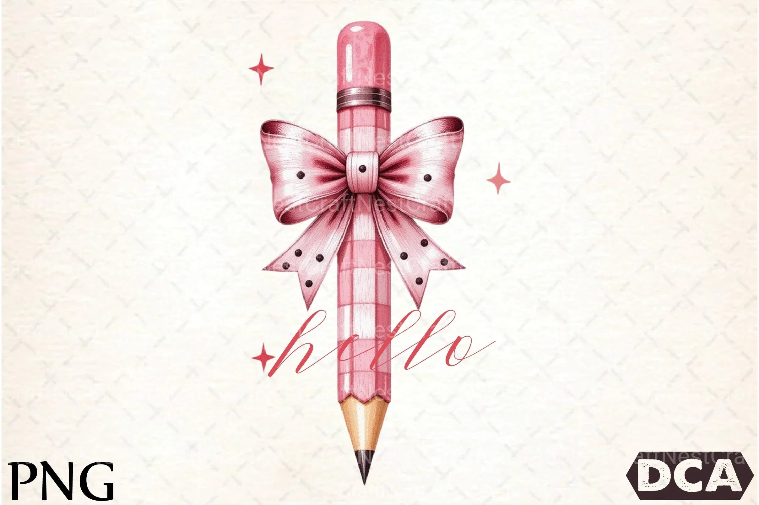 Pencil Bow Clipart Bundle - CraftNest - Digital Crafting and Art