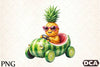 Summer Pineapple Car Clipart Bundle