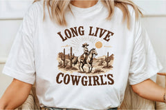 Retro Cowgirls Vintage Clipart Bundle - CraftNest - Digital Crafting and Art