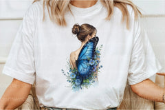 Butterfly and Flower White Girl Clipart Bundle - CraftNest - Digital Crafting and Art