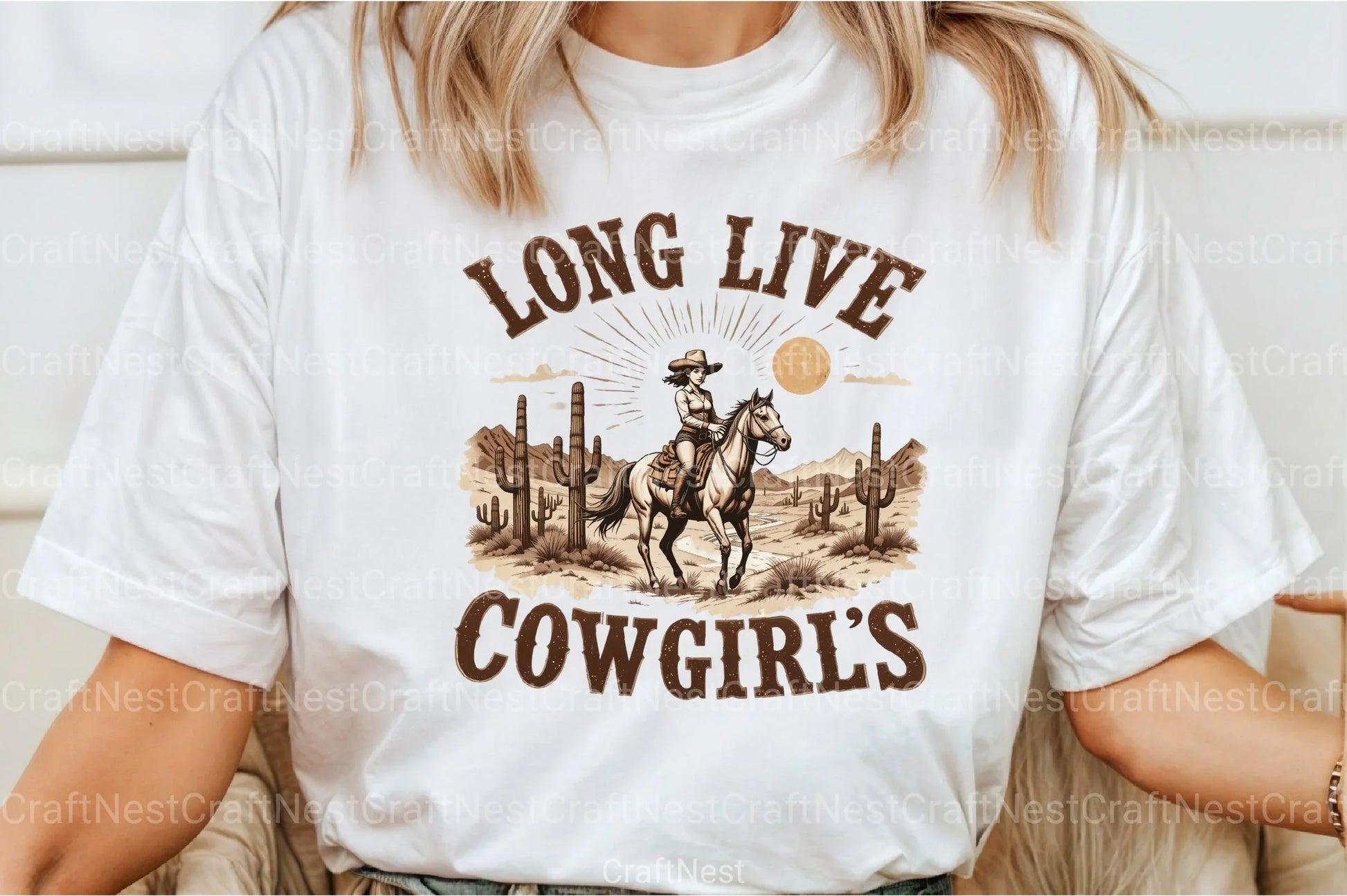 Retro Cowgirls Vintage Clipart Bundle - CraftNest - Digital Crafting and Art