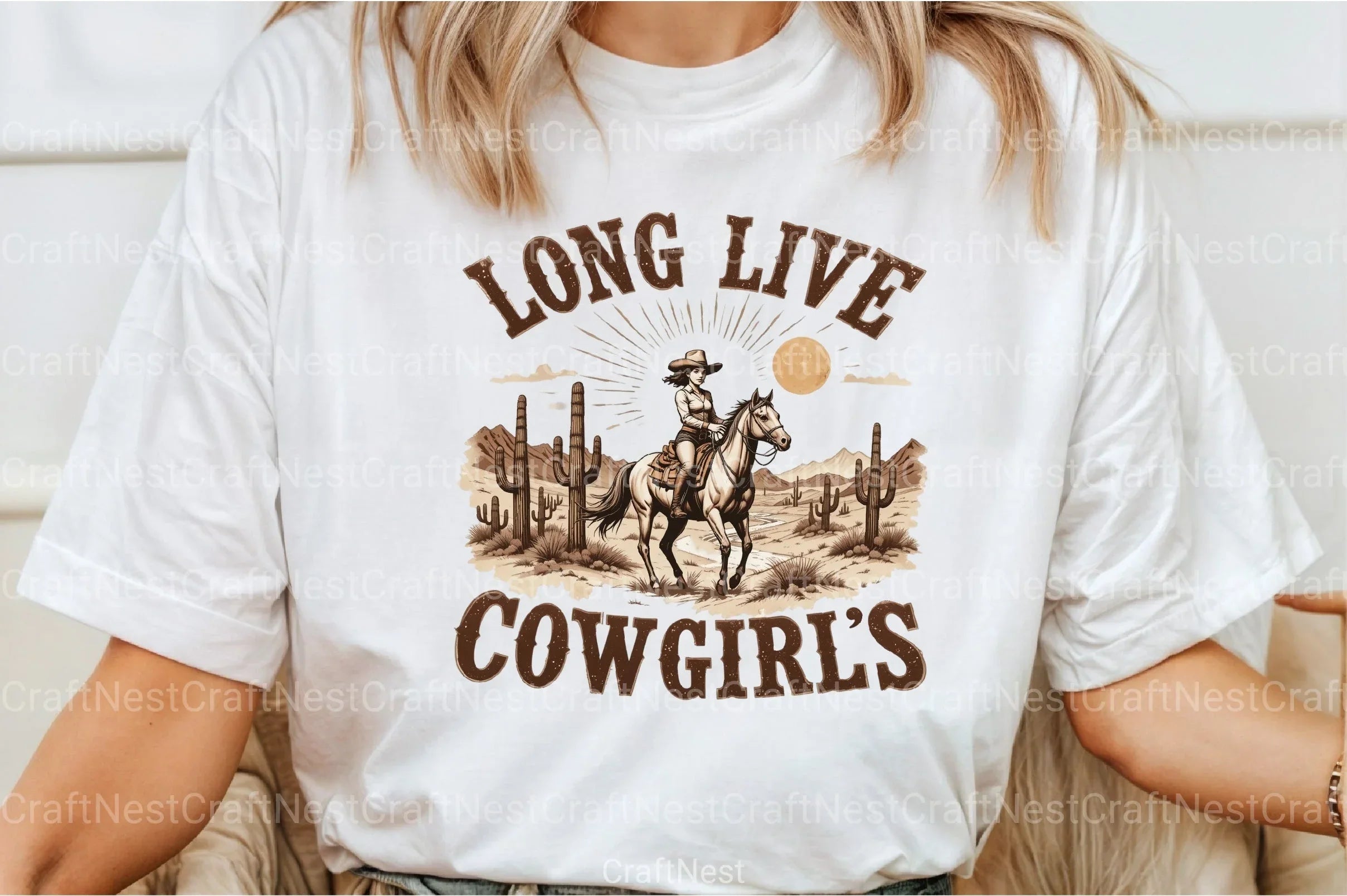 Retro Cowgirls Vintage Clipart Bundle - CraftNest - Digital Crafting and Art