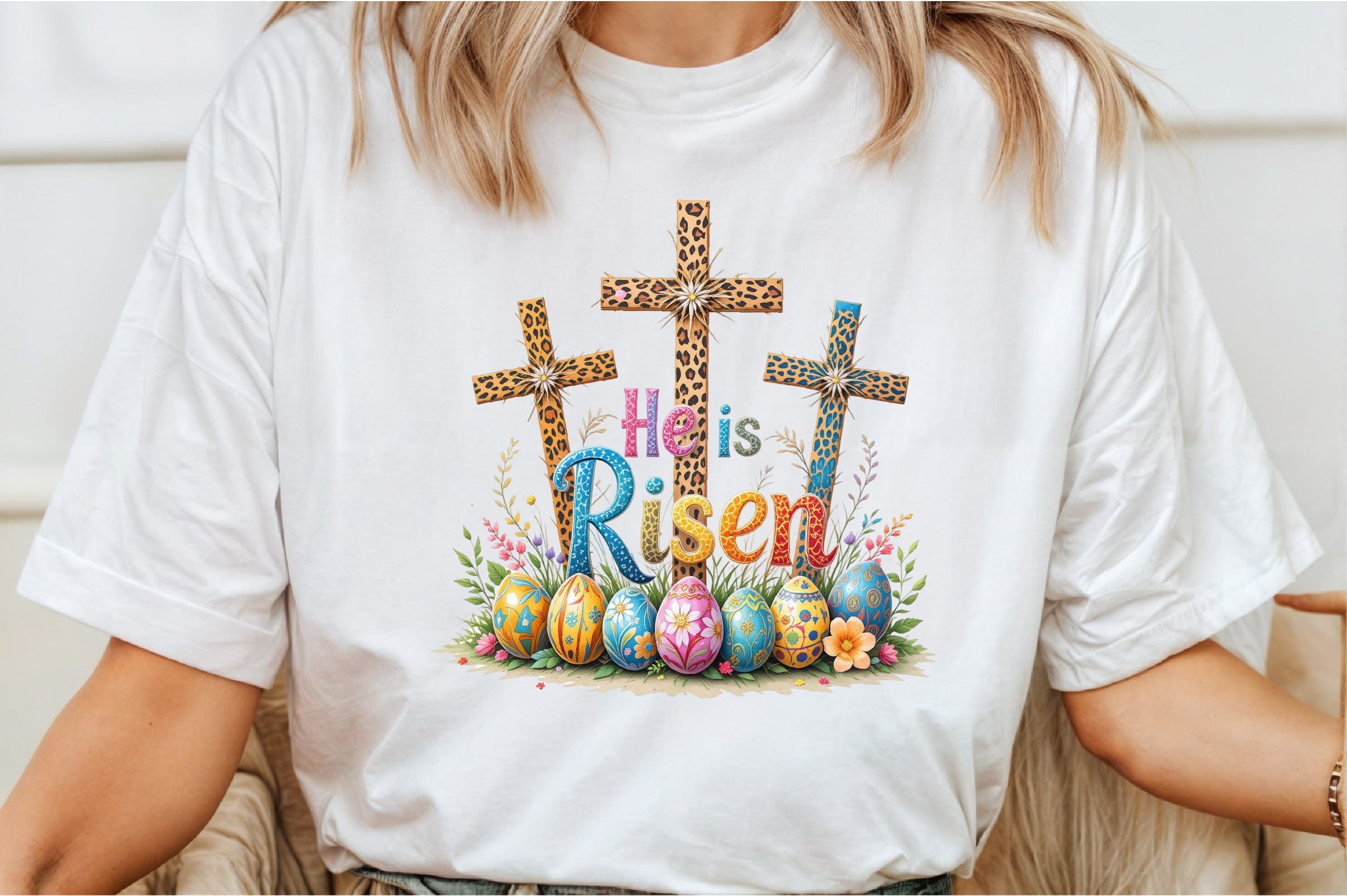He Is Risen Cross Clipart Bundle
