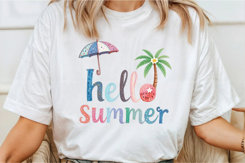 Hello Summer Clipart Bundle - CraftNest - Digital Crafting and Art