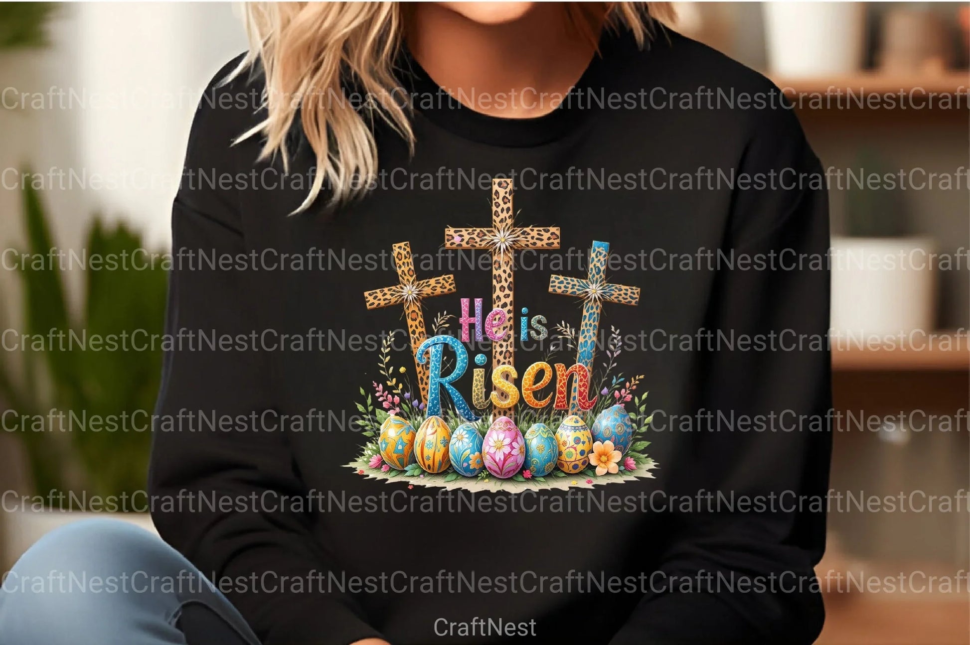 He Is Risen Cross Clipart Bundle - CraftNest - Digital Crafting and Art