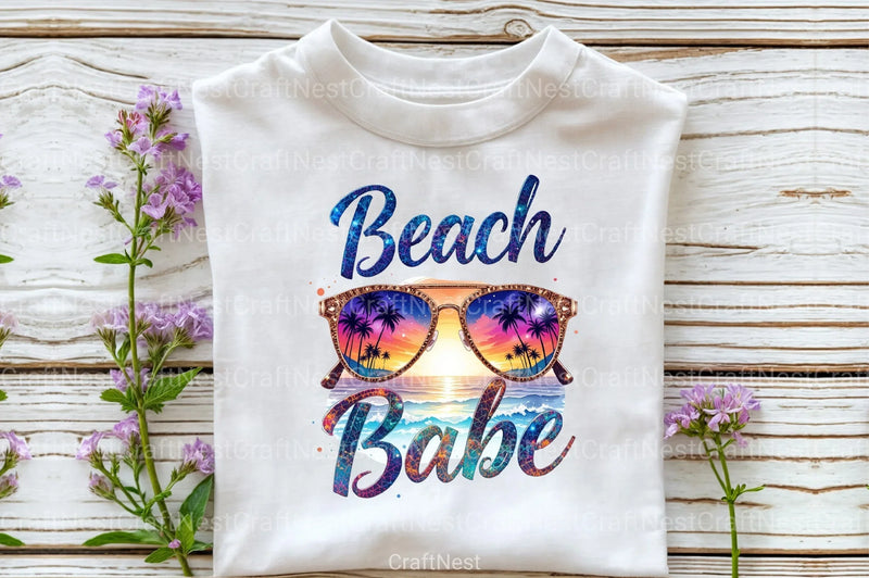 Beach Babe Summer Clipart Bundle - CraftNest - Digital Crafting and Art