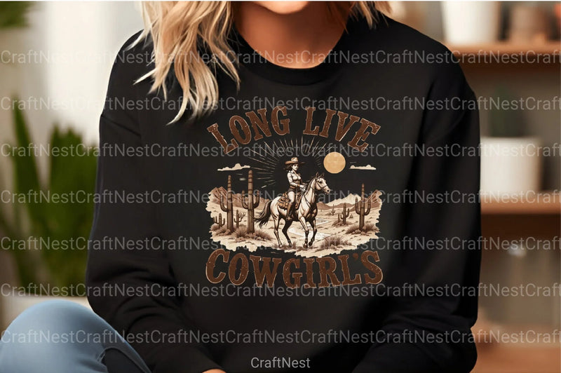 Retro Cowgirls Vintage Clipart Bundle - CraftNest - Digital Crafting and Art