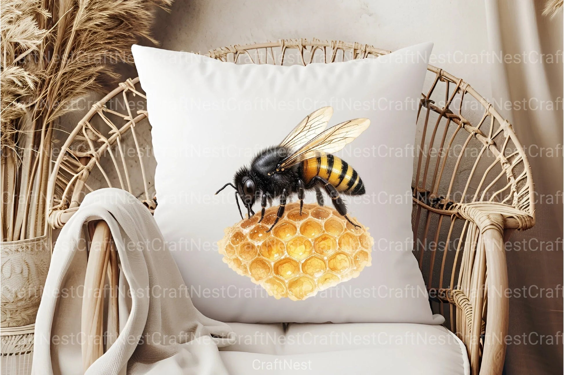 Honey Bee Clipart Bundle  99 - CraftNest - Digital Crafting and Art