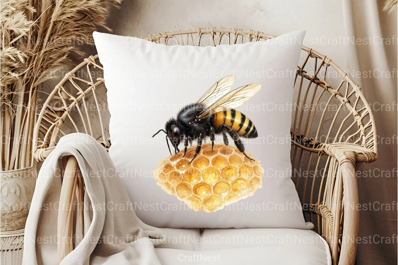 Honey Bee Clipart Bundle  99 - CraftNest - Digital Crafting and Art