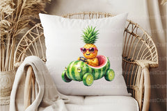 Summer Pineapple Car Clipart Bundle - CraftNest - Digital Crafting and Art